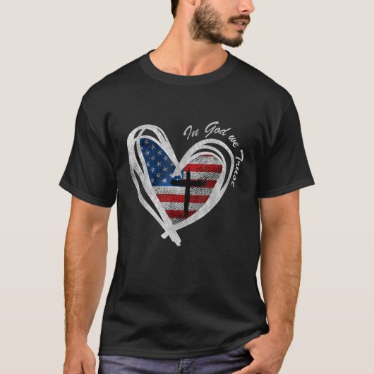 Patriottische vlag Christelijk T-shirt (Voorkant)