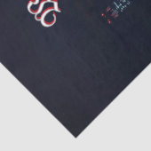 Patriottische Vlag City Scape Lips We the People Tissuepapier (Detail)