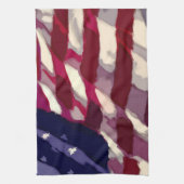 Patriottische vlag Dishtowl Theedoek (Verticaal)