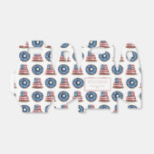 Patriottische Vlag Donuts Cake 4th van Juli Feest Bedankdoosjes (Uitgevouwen)