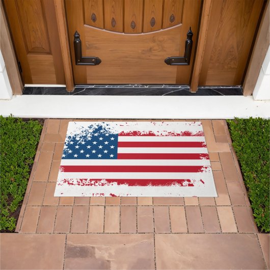 Patriottische vlag Doormat Deurmat (Buiten)