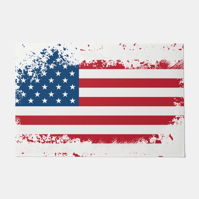 Patriottische vlag Doormat Deurmat (Voorkant)