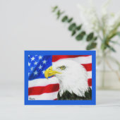 Patriottische Vlag, Eagle Briefkaart - "American P (Staand voorkant)