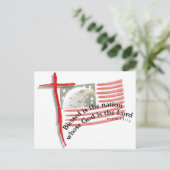 Patriottische vlag en dwars briefkaart (Staand voorkant)