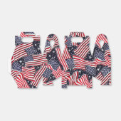 Patriottische Vlag Holiday-draagtas Bedankdoosjes (Uitgevouwen)