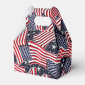 Patriottische Vlag Holiday-draagtas Bedankdoosjes (Voorkant Zijde)