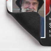 Patriottische vlag in liefhebbend geheugensympathi muismat (Hoek)