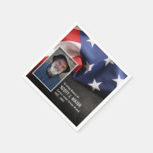 Patriottische vlag in liefhebbend geheugensympathi servet (Hoek)