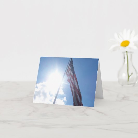Patriottische Vlag Inspirerend Nota Kaart (Kleine Plant)