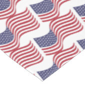 Patriottische Vlag Juli 4th Tafelkleed (Gekanteld)