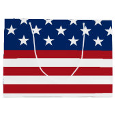 Patriottische vlag juli Vierde grote cadeau Large Cadeautasje (Achterkant)
