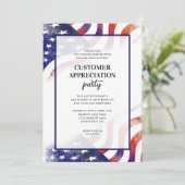 Patriottische Vlag Klantwaarderingsfeest Kaart (Staand voorkant)