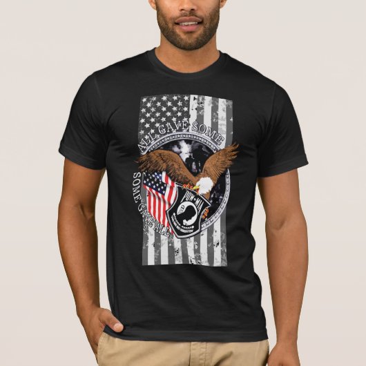 Patriottische vlag Militaire oorlogen Tribute T-Sh T-shirt (Voorkant)