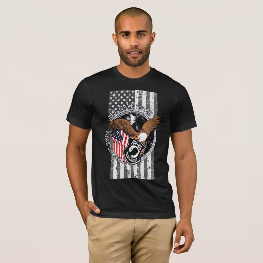 Patriottische vlag Militaire oorlogen Tribute T-Sh T-shirt (Voorkant volledig)