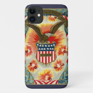  patriottische vlag op 4 juli Eagle en Amerikaanse Case-Mate iPhone Case