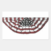 Patriottische  vlag rechthoekige sticker (Voorkant)