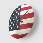 Patriottische vlag ronde klok (Hoek)