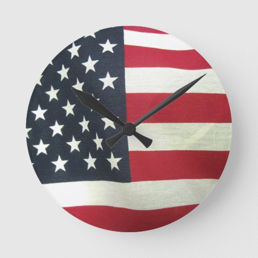 Patriottische vlag ronde klok (Voorkant)