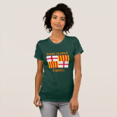 Patriottische Vlag Rood Wit Geel Barcelona T-shirt (Voorkant volledig)