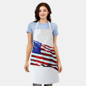 Patriottische vlag schort (Gedragen)