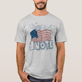 Patriottische vlag Stemmen Mannen T-Shirt