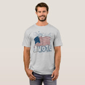 Patriottische vlag Stemmen Mannen T-Shirt (Voorkant volledig)