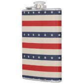 Patriottische vlag stijl strepen heupfles (Links)