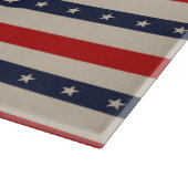 Patriottische vlag stijl strepen snijplank (Hoek)