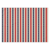 Patriottische vlag stijl strepen tafelkleed (Voorkant (Horizontaal))