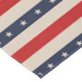 Patriottische vlag stijl strepen tafelkleed (Gekanteld)