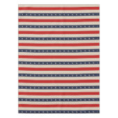 Patriottische vlag stijl strepen tafelkleed (Voorkant)