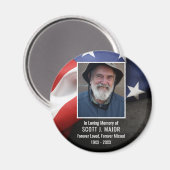 Patriottische vlag Ter liefdevolle herinnering con Magneet (Voorkant / Achterkant)