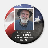 Patriottische vlag Ter liefdevolle herinnering con Magneet (Voorkant)