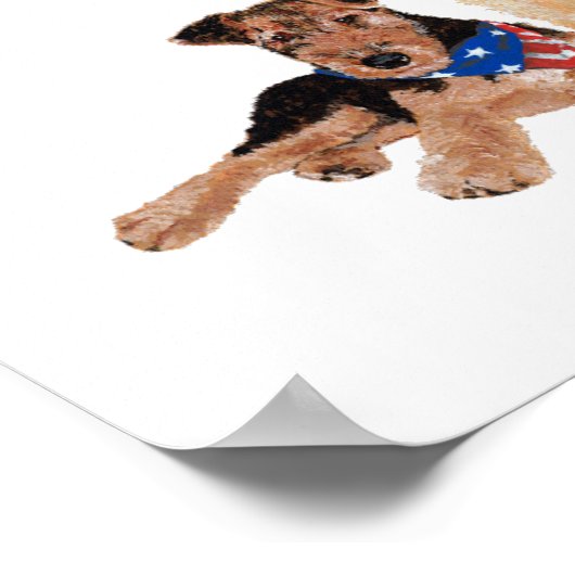 Patriottische vlag Trio Poster (Hoek)