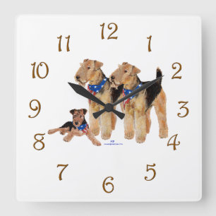 Patriottische vlag Trio Vierkante Klok