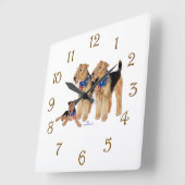 Patriottische vlag Trio Vierkante Klok (Hoek)