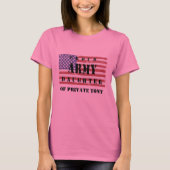 Patriottische Vlag Trots Leger Dochter T-shirt (Voorkant)