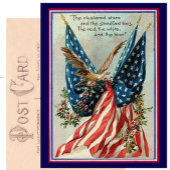   Patriottische Vlag van 4 juli Briefkaart