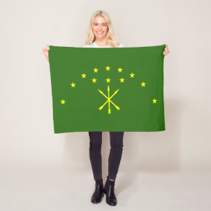 Patriottische vlag van Adygea Fleece Deken