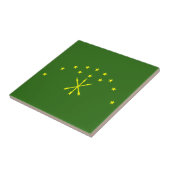 Patriottische vlag van Adygea Tegeltje (Zijkant)
