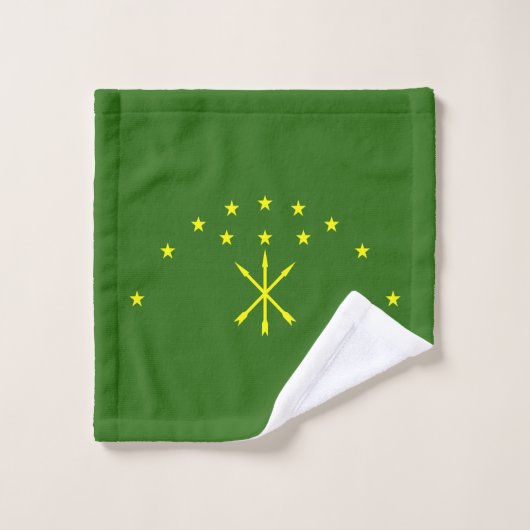 Patriottische vlag van Adygea Washandje (Wasdoekje)