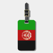 Patriottische vlag van Afghanistan Bagagelabel (Voorkant verticaal)