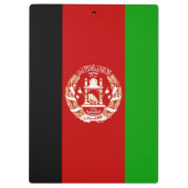 Patriottische vlag van Afghanistan Klembord (Achterkant)