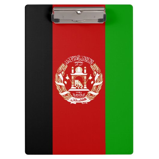 Patriottische vlag van Afghanistan Klembord (Voorkant)