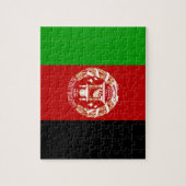 Patriottische vlag van Afghanistan Legpuzzel (Verticaal)