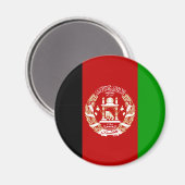 Patriottische vlag van Afghanistan Magneet (Voorkant / Achterkant)