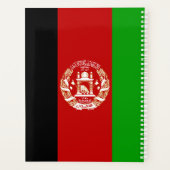 Patriottische vlag van Afghanistan Planner (Achterkant)