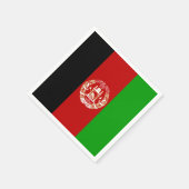 Patriottische vlag van Afghanistan Servetten (Hoek)