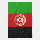 Patriottische vlag van Afghanistan Theedoek (Verticaal)