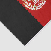 Patriottische vlag van Afghanistan Tissuepapier (Detail)